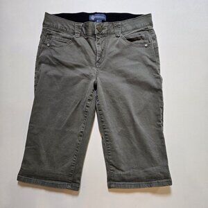 Democracy Shorts Women's 8 Absolution Technology Stretch Grey Gray Casual Cotton